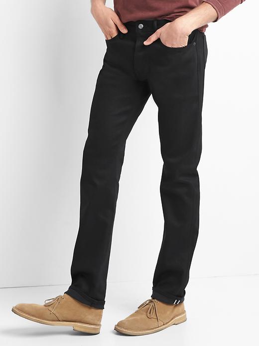 Image number 1 showing, Selvedge Slim Jeans with GapFlex