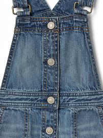View large product image 3 of 4. Denim skirt overalls