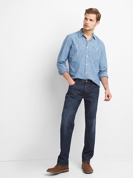 Image number 3 showing, Straight Jeans With Gapflex