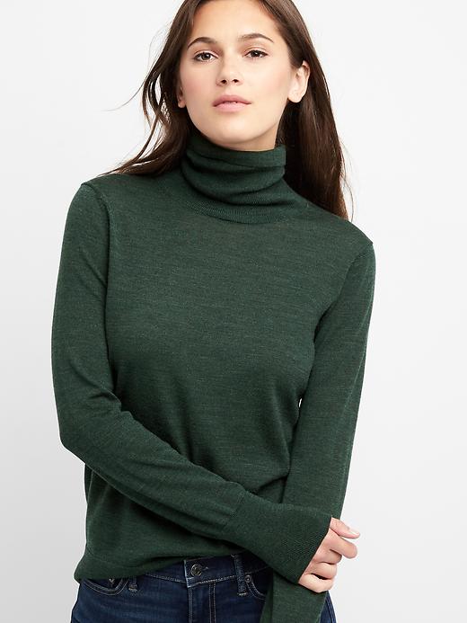 Image number 7 showing, Merino wool turtleneck