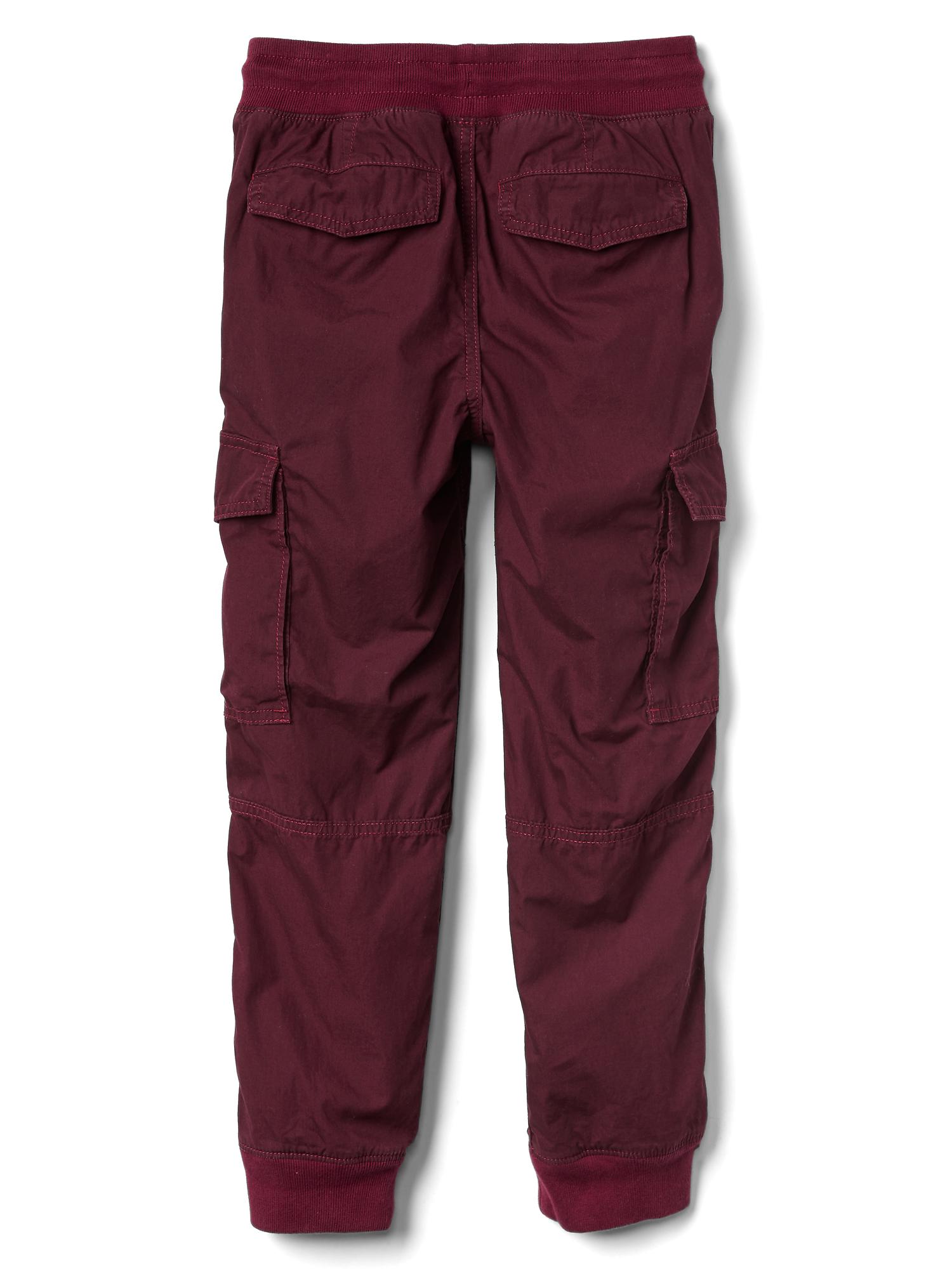 Jerseylined cargo joggers Gap