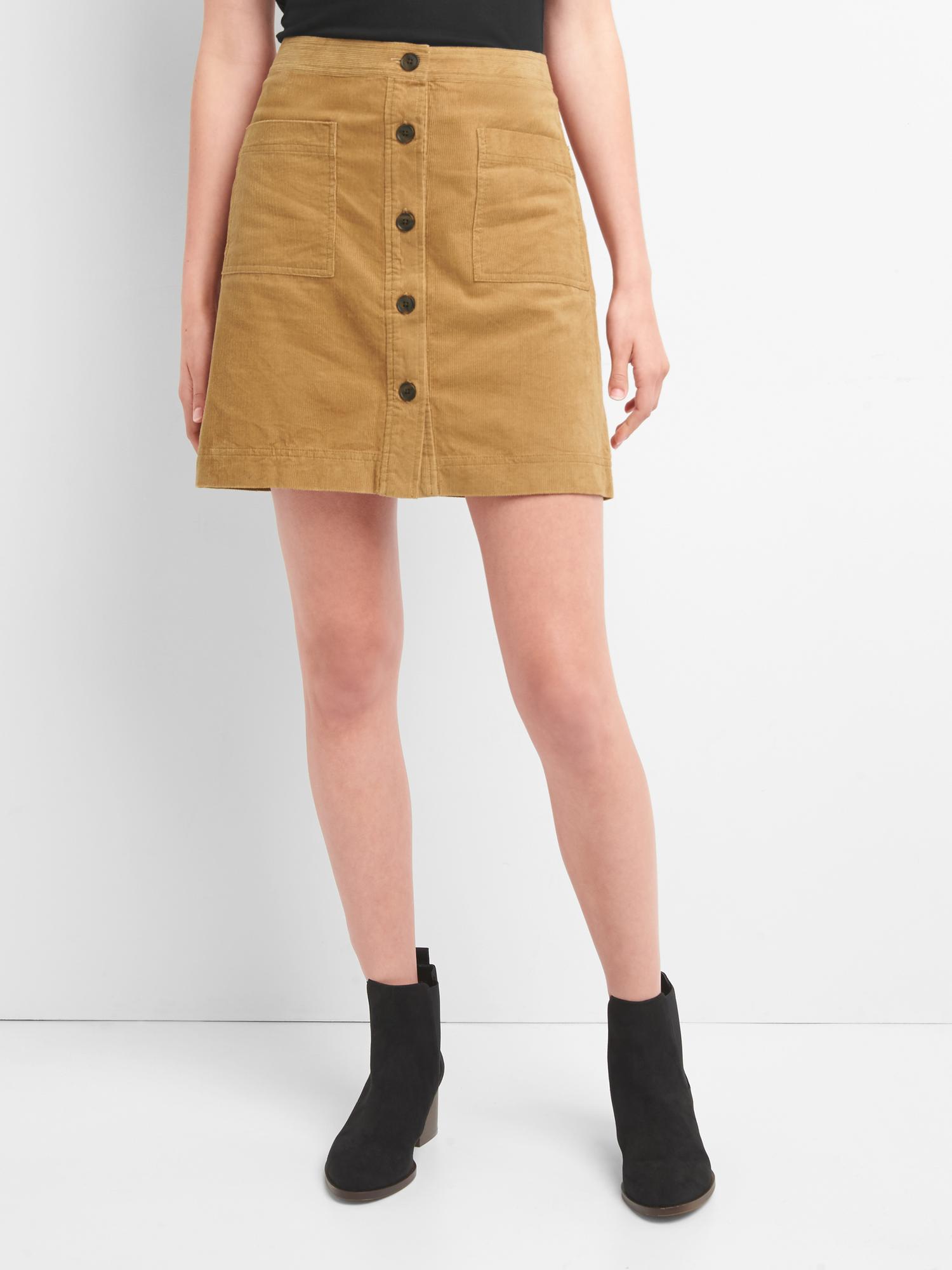 Gap button discount front skirt