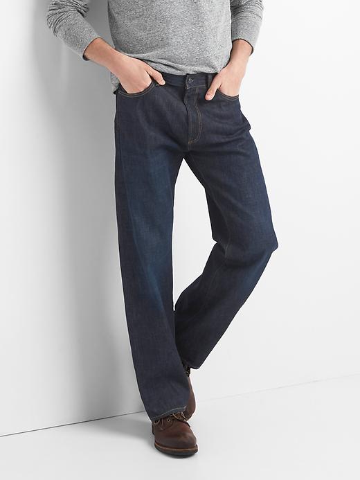 Gap Mens Jeans In Relaxed Fit Dark Gap Mens Jeans In Relaxed Fit Dark