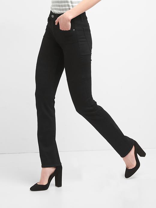 Image number 5 showing, Mid Rise Classic Straight Jeans