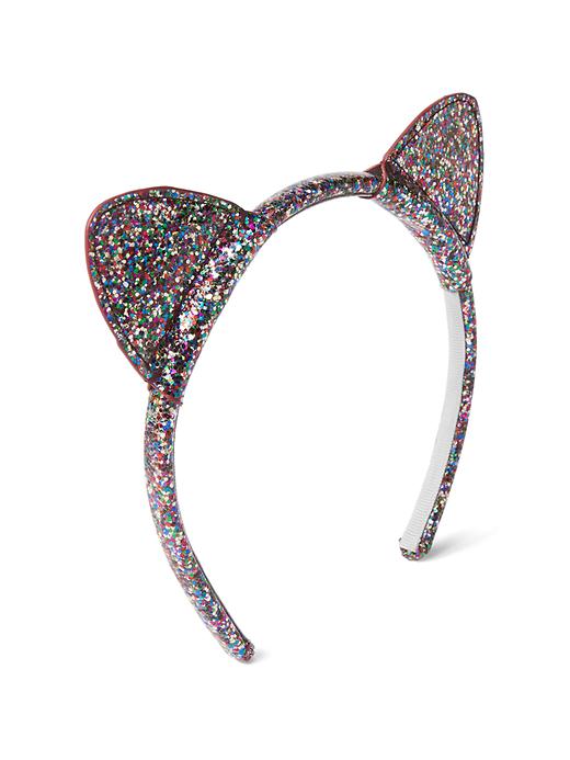 View large product image 1 of 1. Embellished cat headband