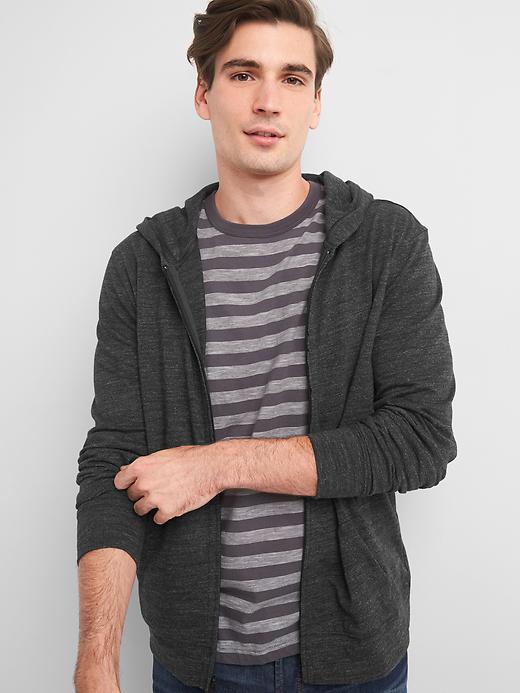 View large product image 1 of 1. Marled zip hoodie