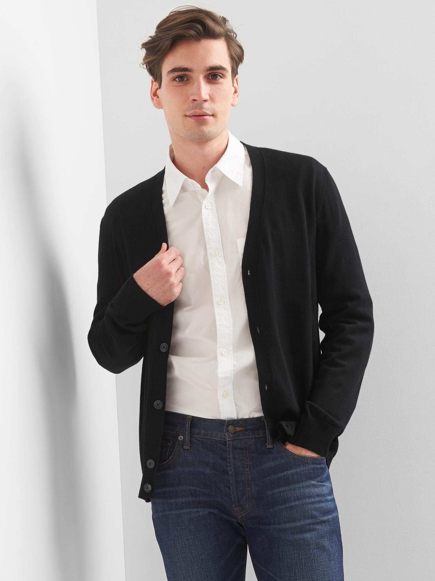 Merino wool cardigan Gap