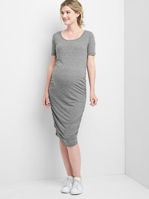 Image number 5 showing, Maternity ruched t-shirt dress