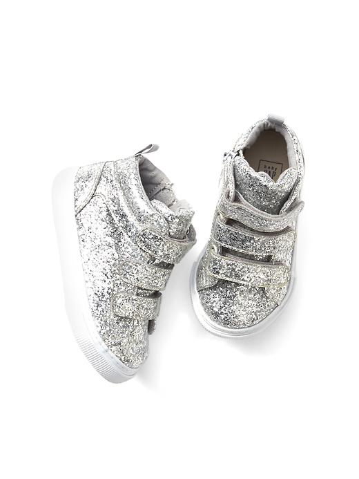 Image number 1 showing, Toddler Glitter Hi-Top Sneakers