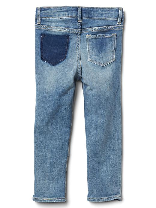 View large product image 2 of 6. High stretch rip & repair skinny jeans