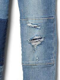 View large product image 4 of 6. High stretch rip & repair skinny jeans