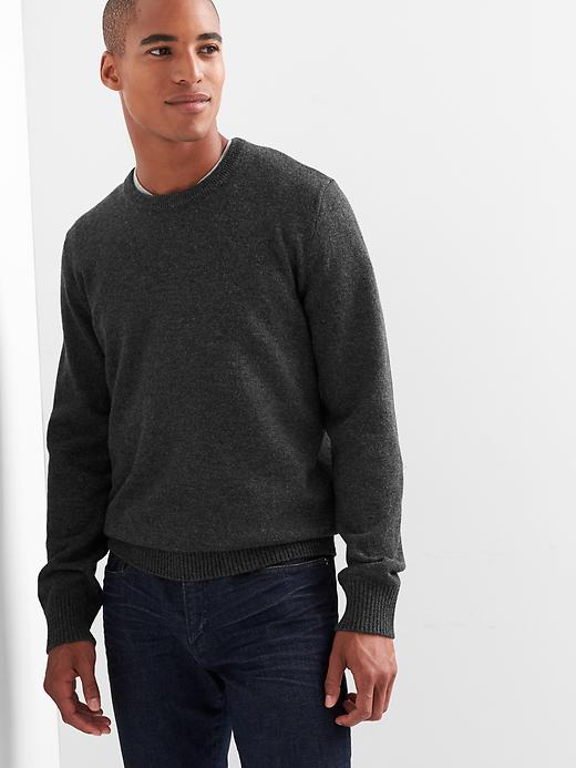 Merino wool blend crewneck sweater | Gap