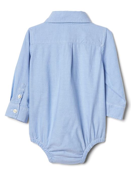 Image number 2 showing, Baby Oxford Button-Up Bodysuit