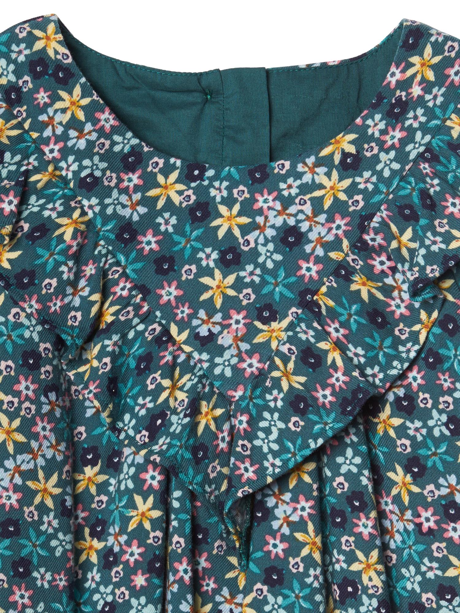 Floral long sleeve ruffle dress | Gap