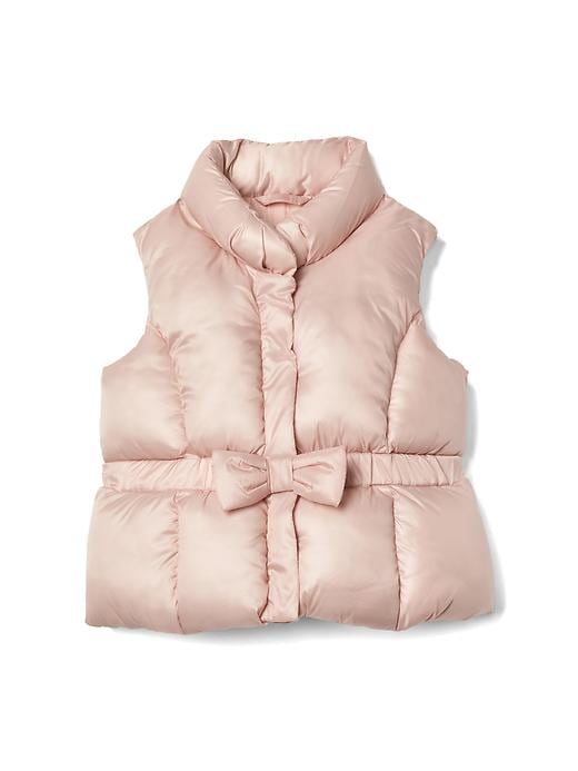 View large product image 1 of 3. Bow puffer vest