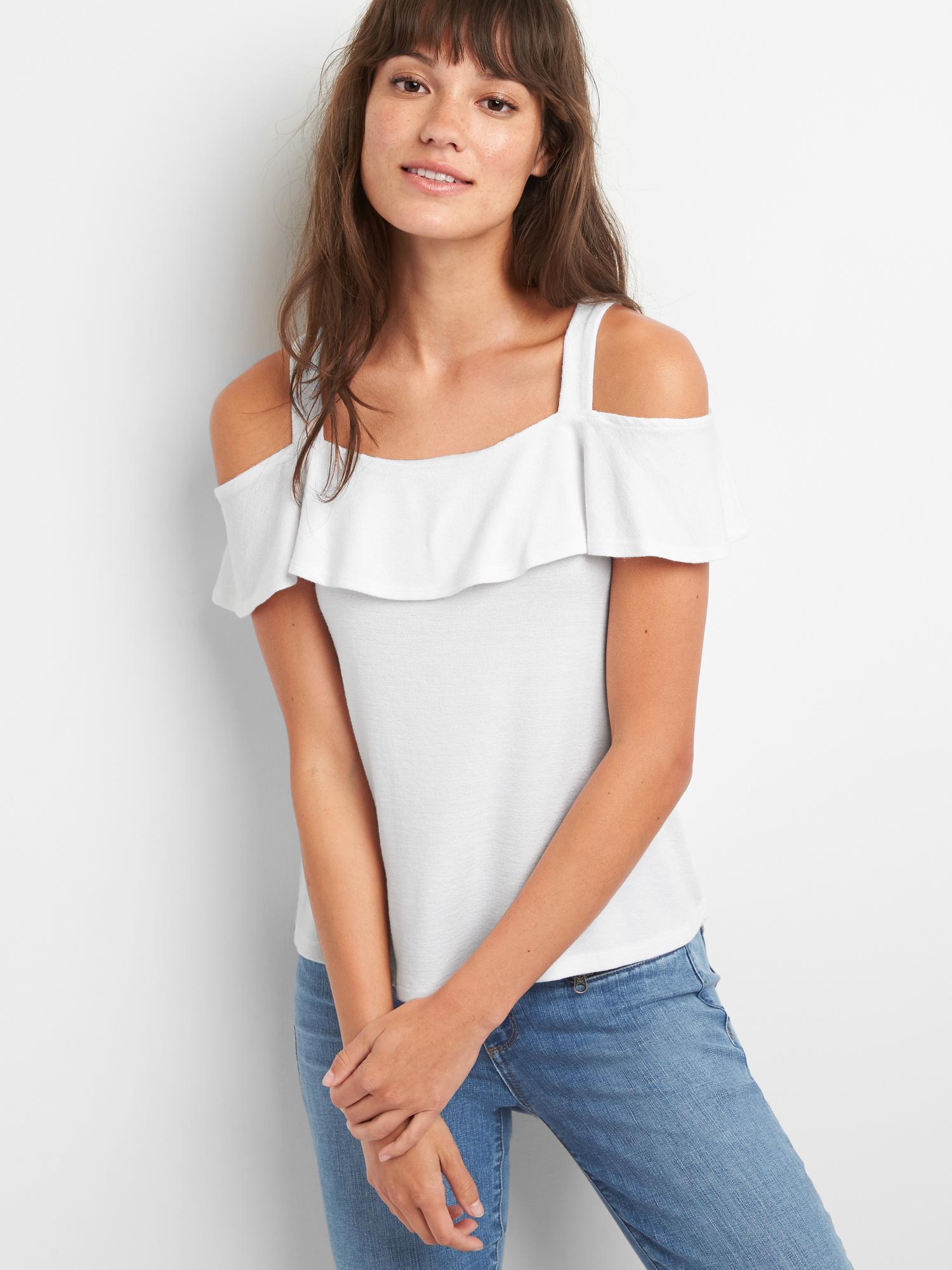 Gap cold shoulder tops deals