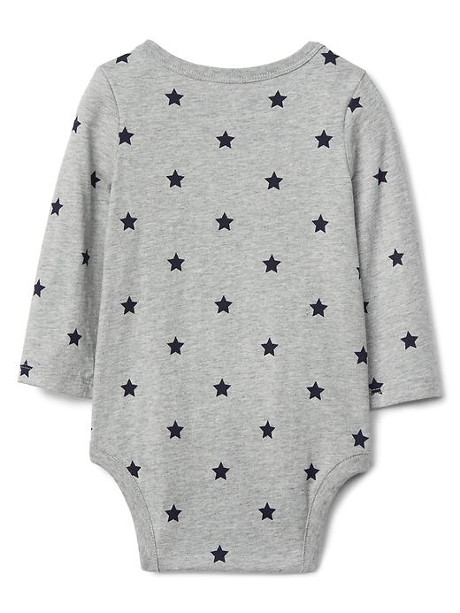 Image number 2 showing, Starry long sleeve bodysuit