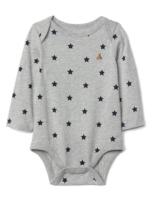Image number 1 showing, Starry long sleeve bodysuit
