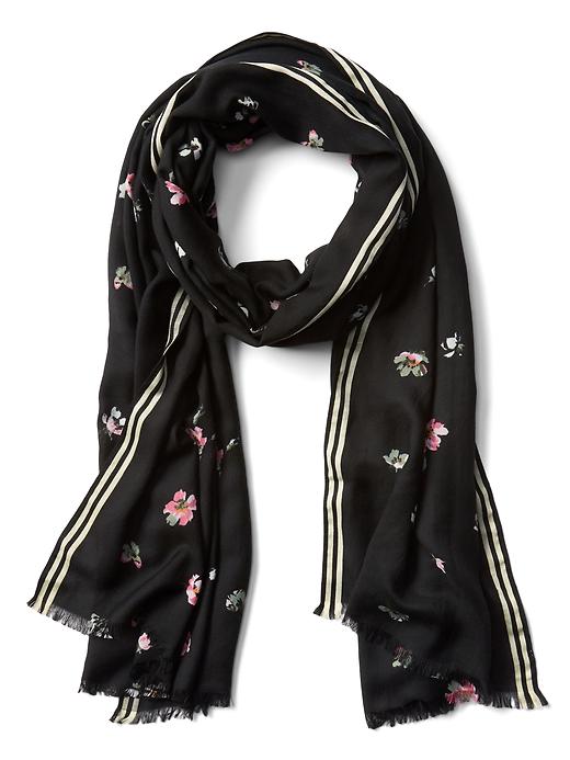 Écharpe GAP 100% Soie Vintage - Couleur Orange, Occasion, Accessoire Femme élégant