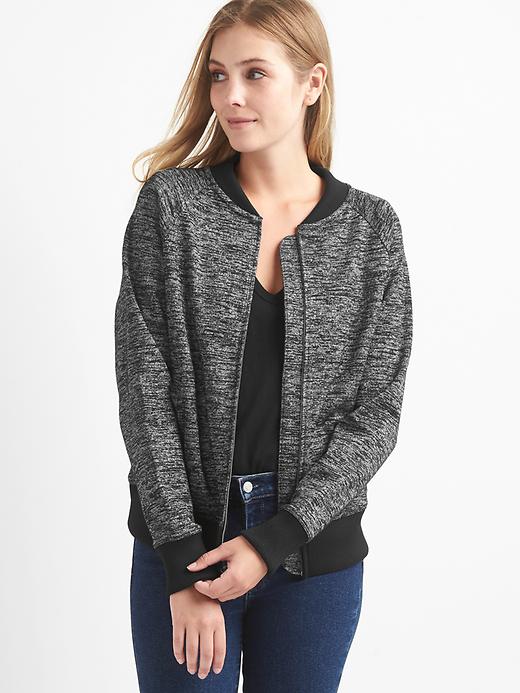 Knit bomber jacket Gap