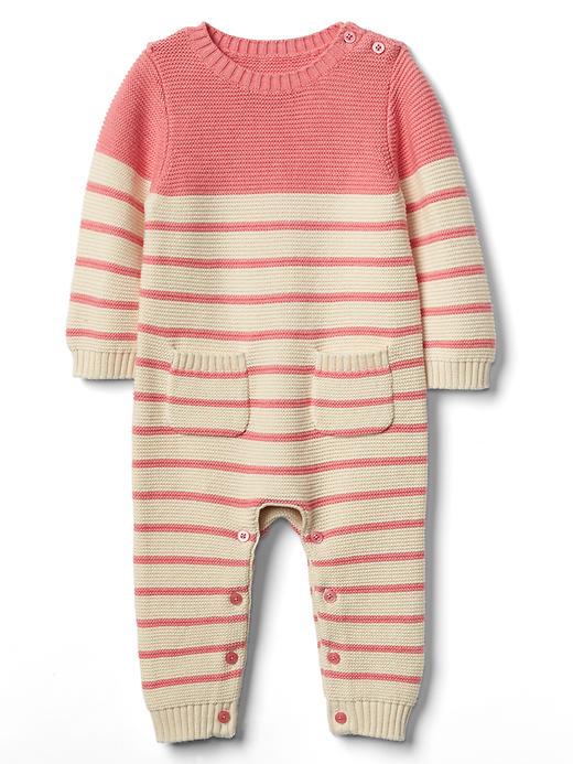 View large product image 1 of 1. Baby Brannan Stripe One-Piece