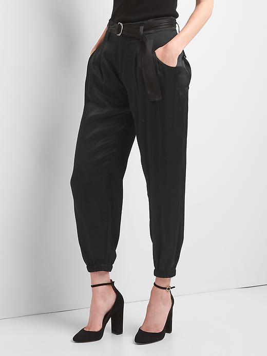 Image number 1 showing, High rise drapey joggers