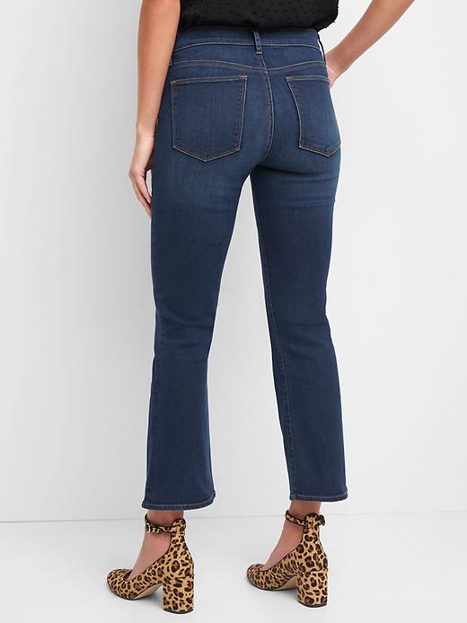 High Rise Crop Flare Jeans