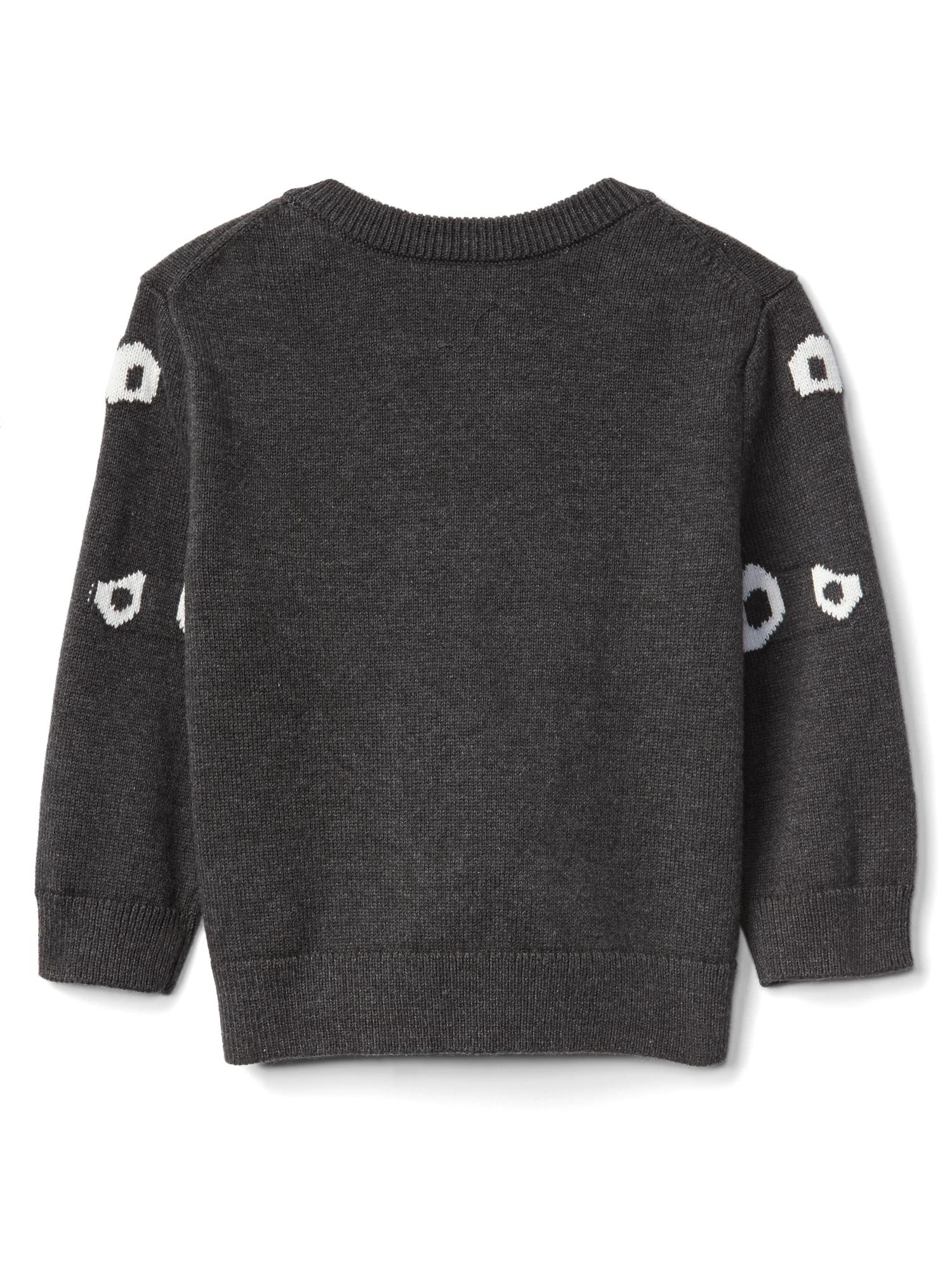 Halloween googly eyes sweater Gap