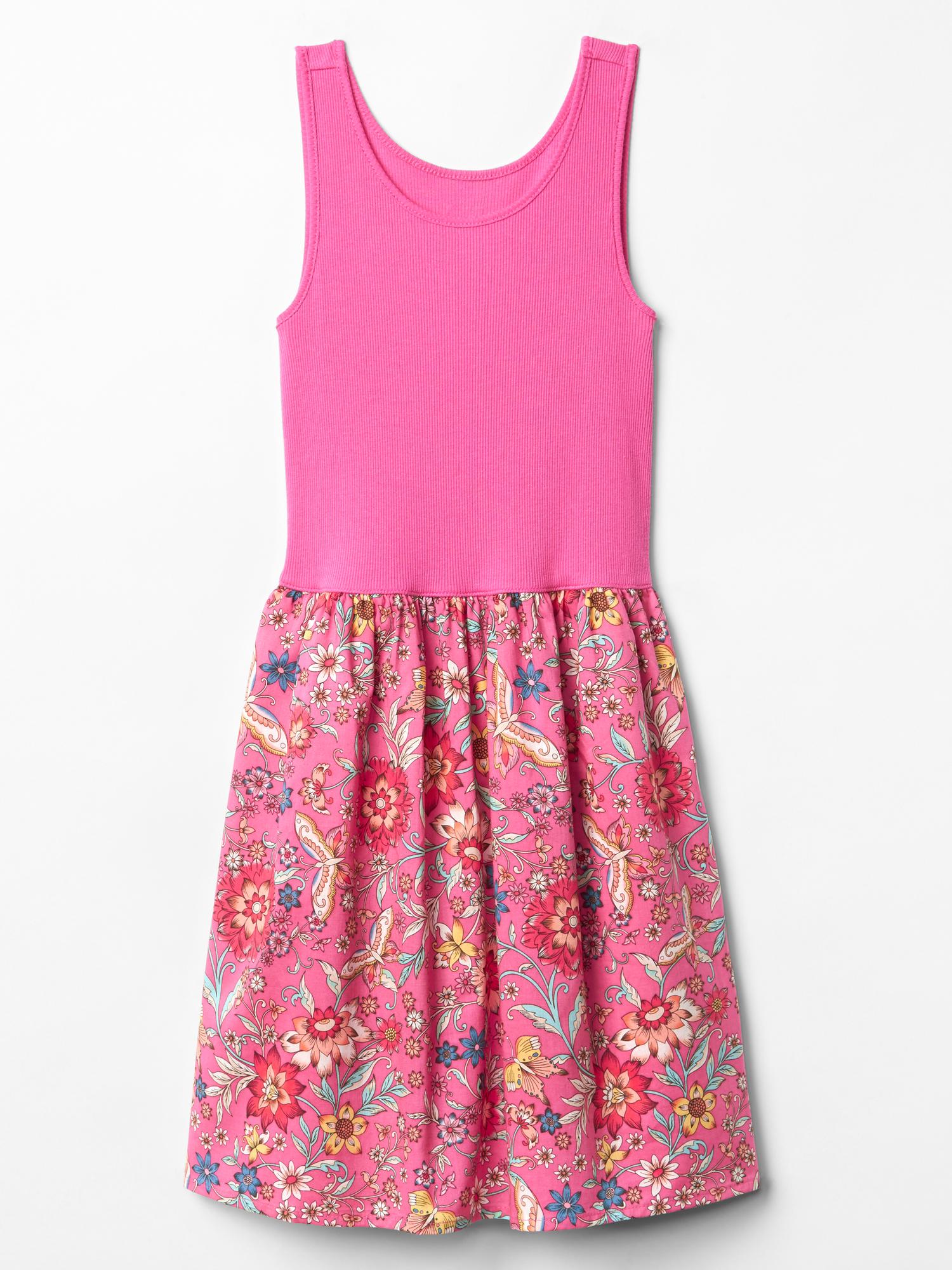 Floral tank dress Gap