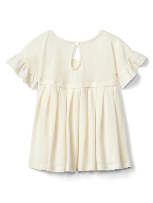 View large product image 2 of 3. Pleat ruffle keyhole top