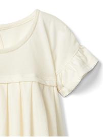 View large product image 3 of 3. Pleat ruffle keyhole top