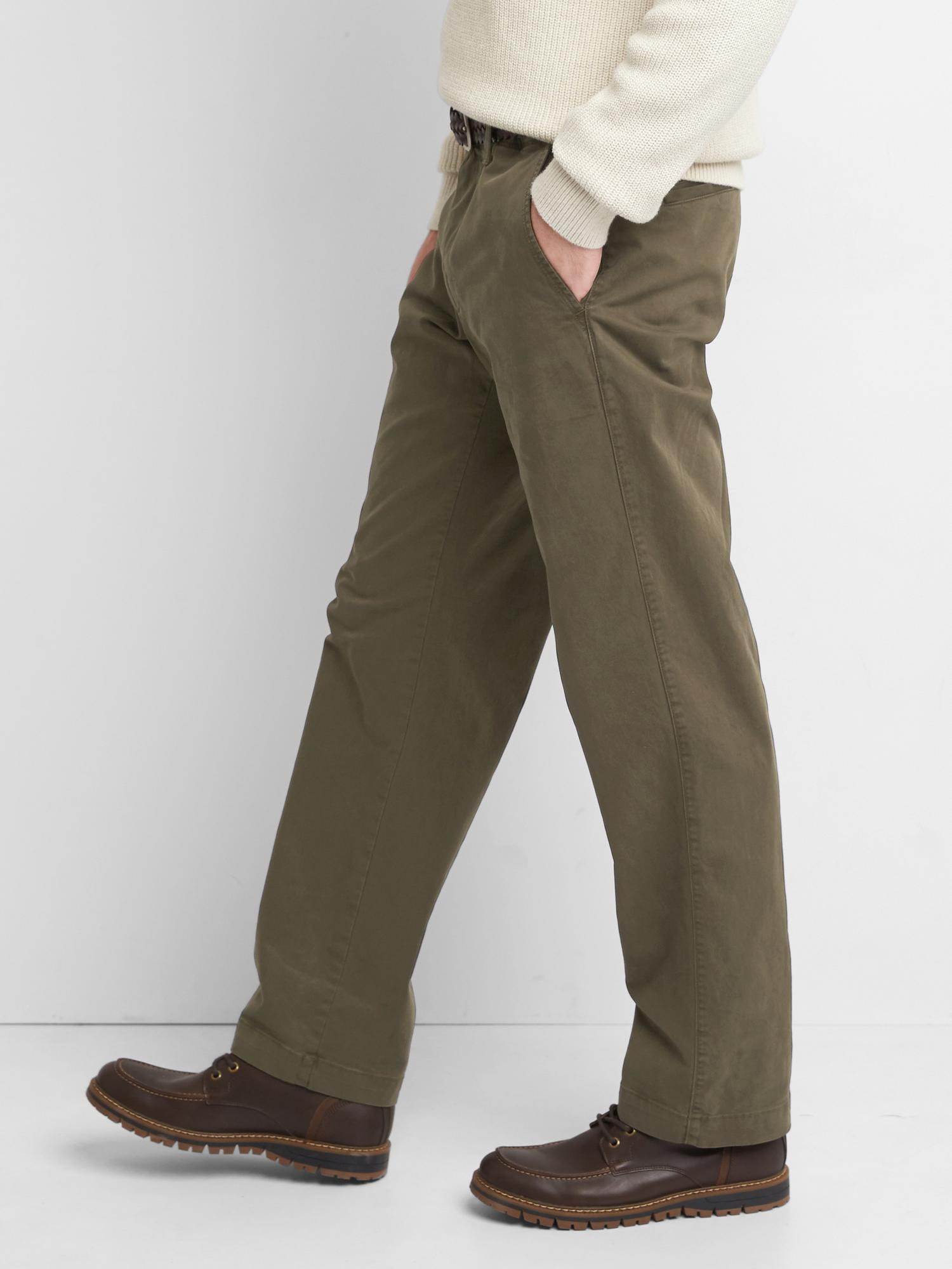 gap classic khakis men's