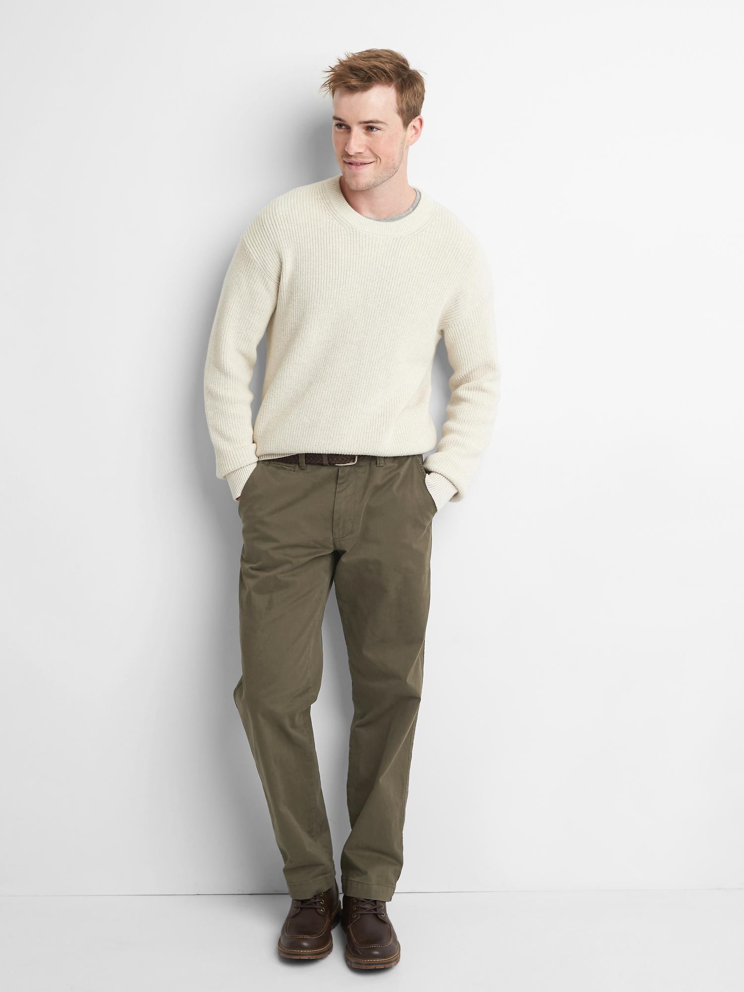 gap classic khakis men's