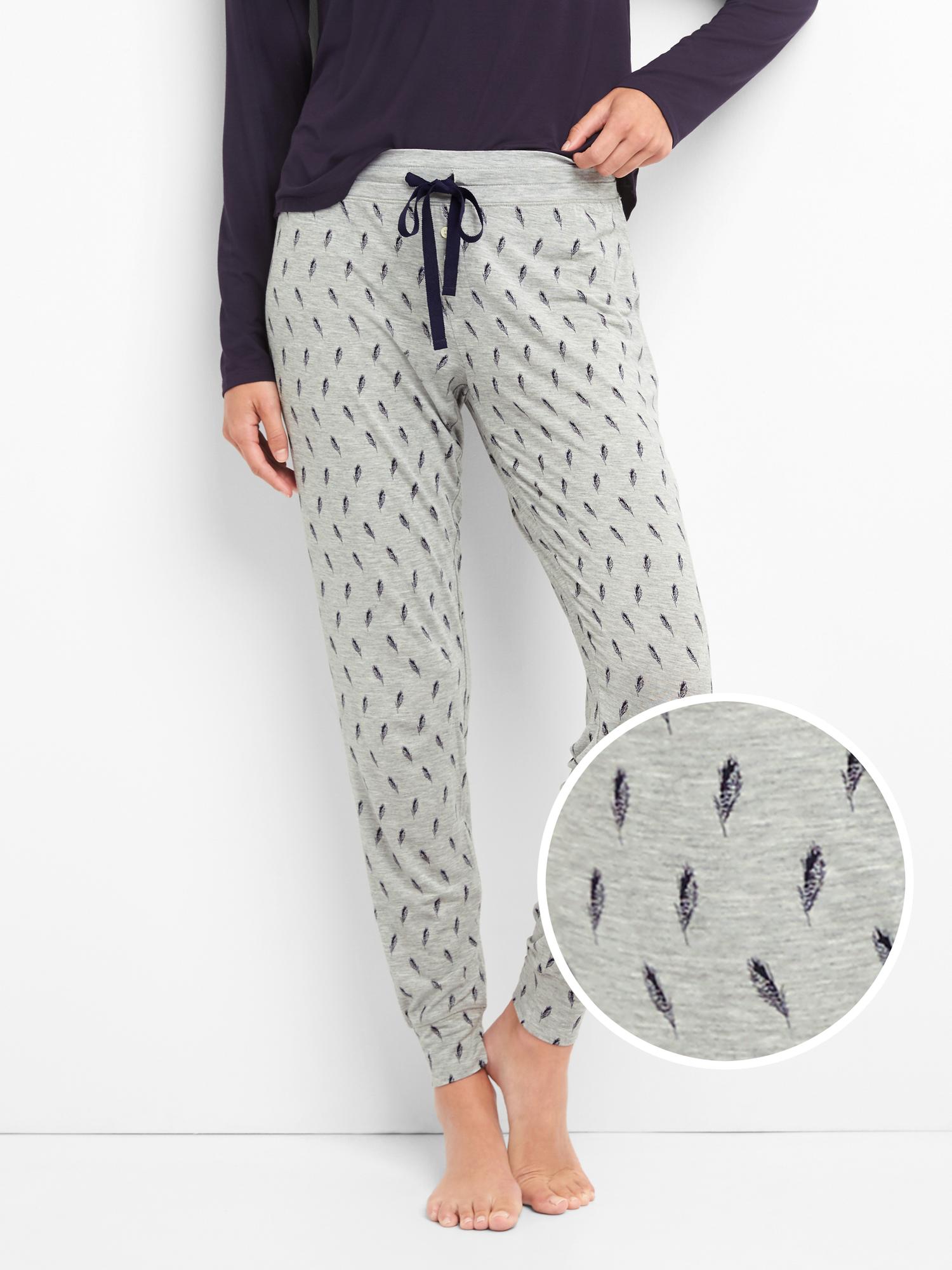 Lightweight print modal sleep joggers Gap
