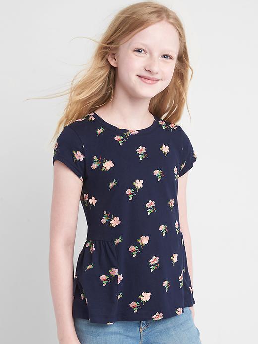 Floral peplum tee | Gap