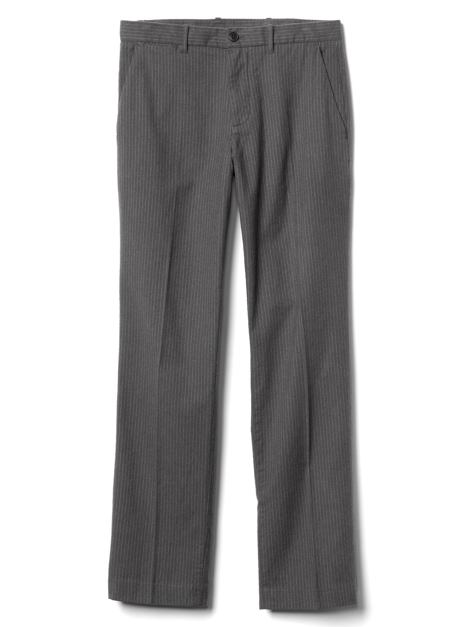Brushed Cotton Pants in Straight Fit with GapFlex Gap
