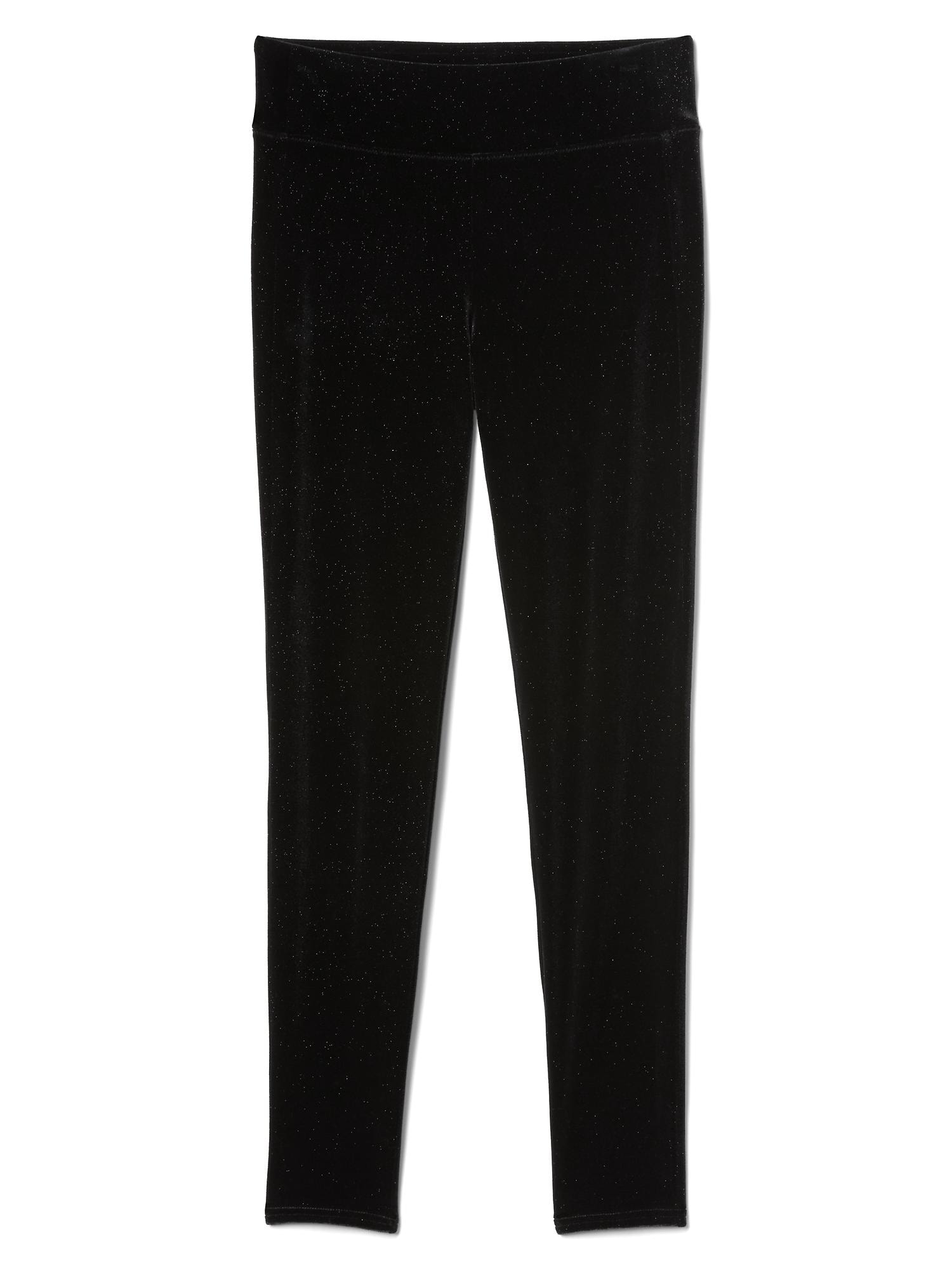 High rise sparkle velvet leggings | Gap