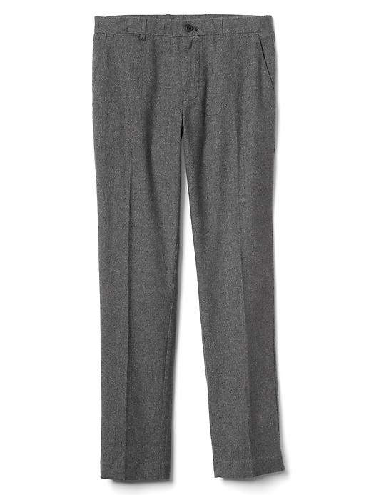 Image number 6 showing, Brushed Cotton Pattern Pants in Slim Fit with GapFlex