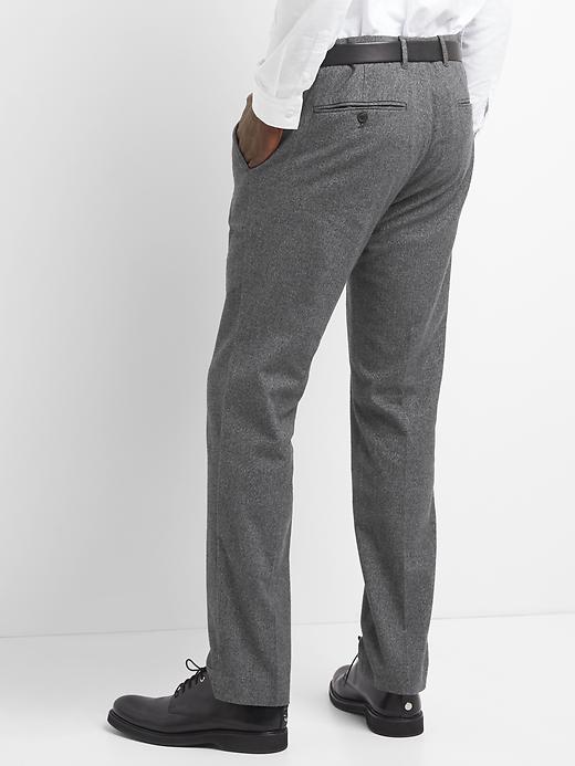 Image number 2 showing, Brushed Cotton Pattern Pants in Slim Fit with GapFlex