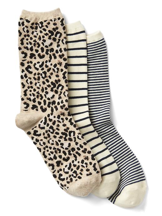 Print crew socks (3pairs) Gap