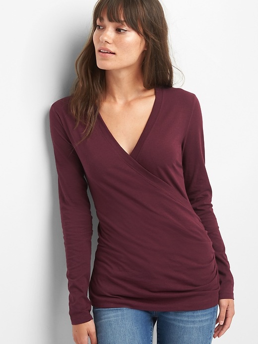 Image number 10 showing, Maternity Crossover Nursing Top