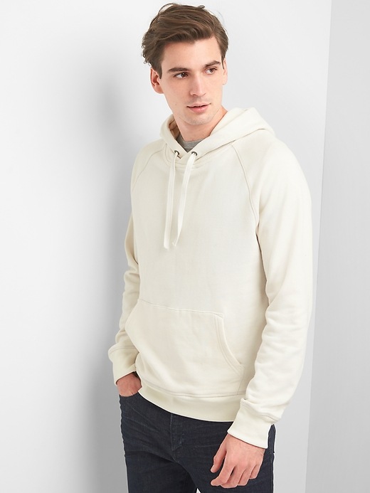 View large product image 1 of 1. French terry pullover hoodie