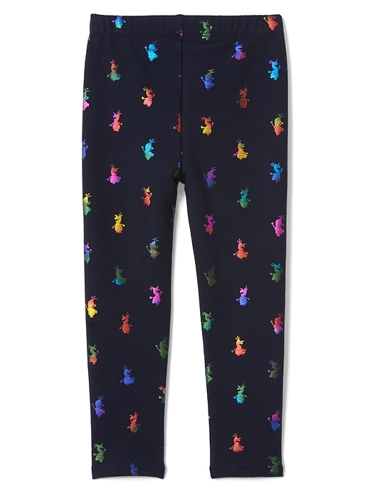 2 of 8 showing, with the color frozen of product babyGap &#124 Disney Leggings in Soft Terry