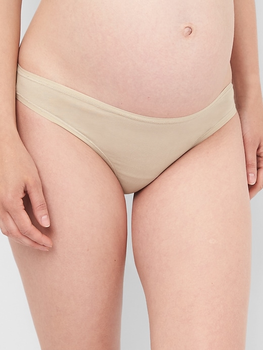 View large product image 1 of 1. Maternity Stretch Cotton Thong