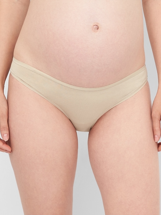 View large product image 1 of 1. Maternity Stretch Cotton Bikini