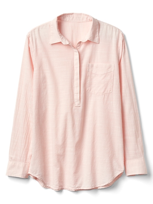 Stipe boyfriend popover shirt Gap