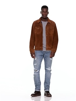 Gap suede hotsell jacket mens