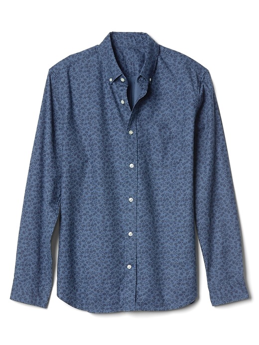 Image number 6 showing, Oxford print standard fit shirt