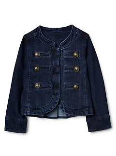 the girl in the denim jacket