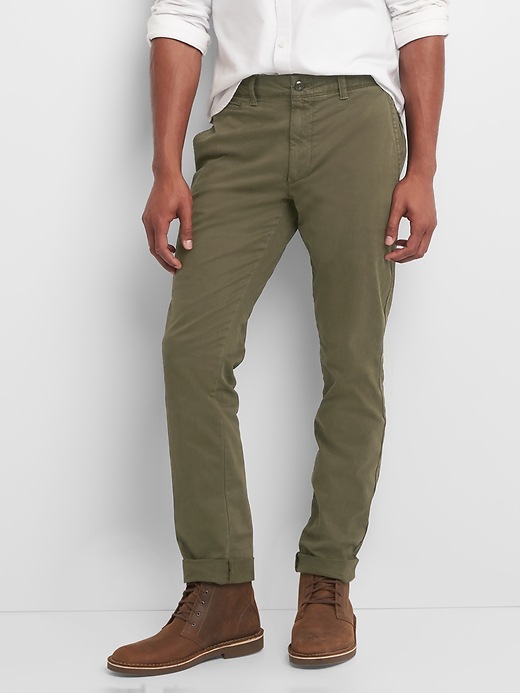 View large product image 1 of 1. Vintage Khakis in Skinny Fit with GapFlex